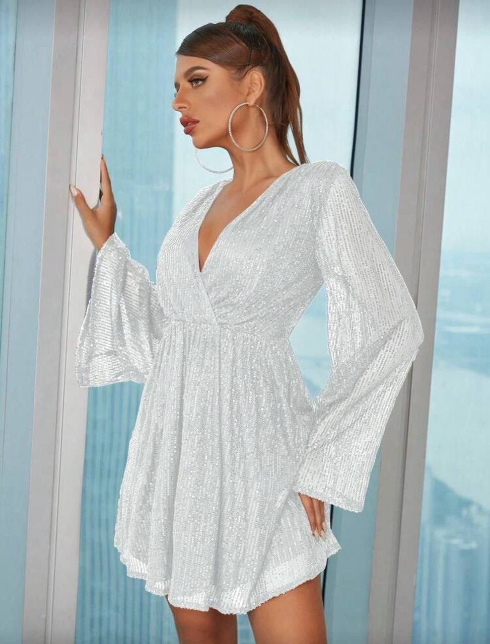 элегантное платье,платье с блестками,халат платье,платье серебристое,платье