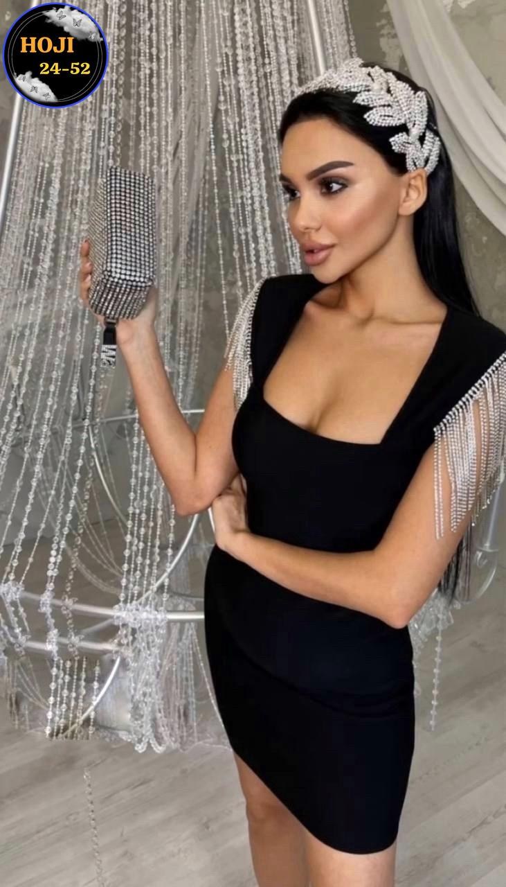 платье стразы,платье с бахромой,бандажное платье,облегающее платье,платье черное