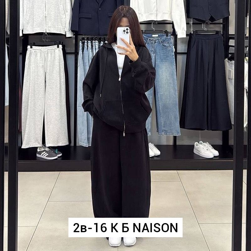 костюм спортивный со штанами палаццо и зип худи micca 362777071,костюм спортивный,женский спортивный костюм,спортивный костюм брючный на молнии с капюшоном оверсайз palessi,костюм женский