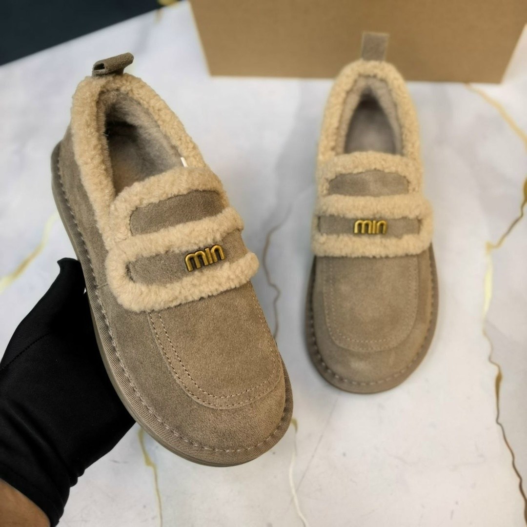 , женская,теплая ,лоферы с мехом,зимняя