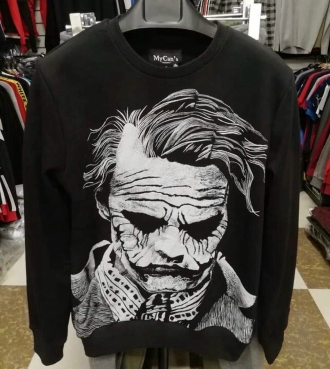 толстовка джокер,свитшот джокер,свитшот design heroes джокер,мужские свитшоты,свитшот кофта