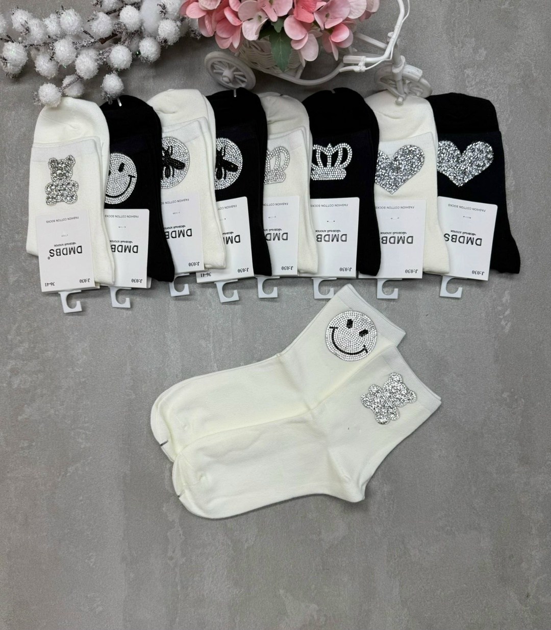 женские носки со стразами,носки женские,носки со стразами,комплект носки женские,носки короткие со стразами