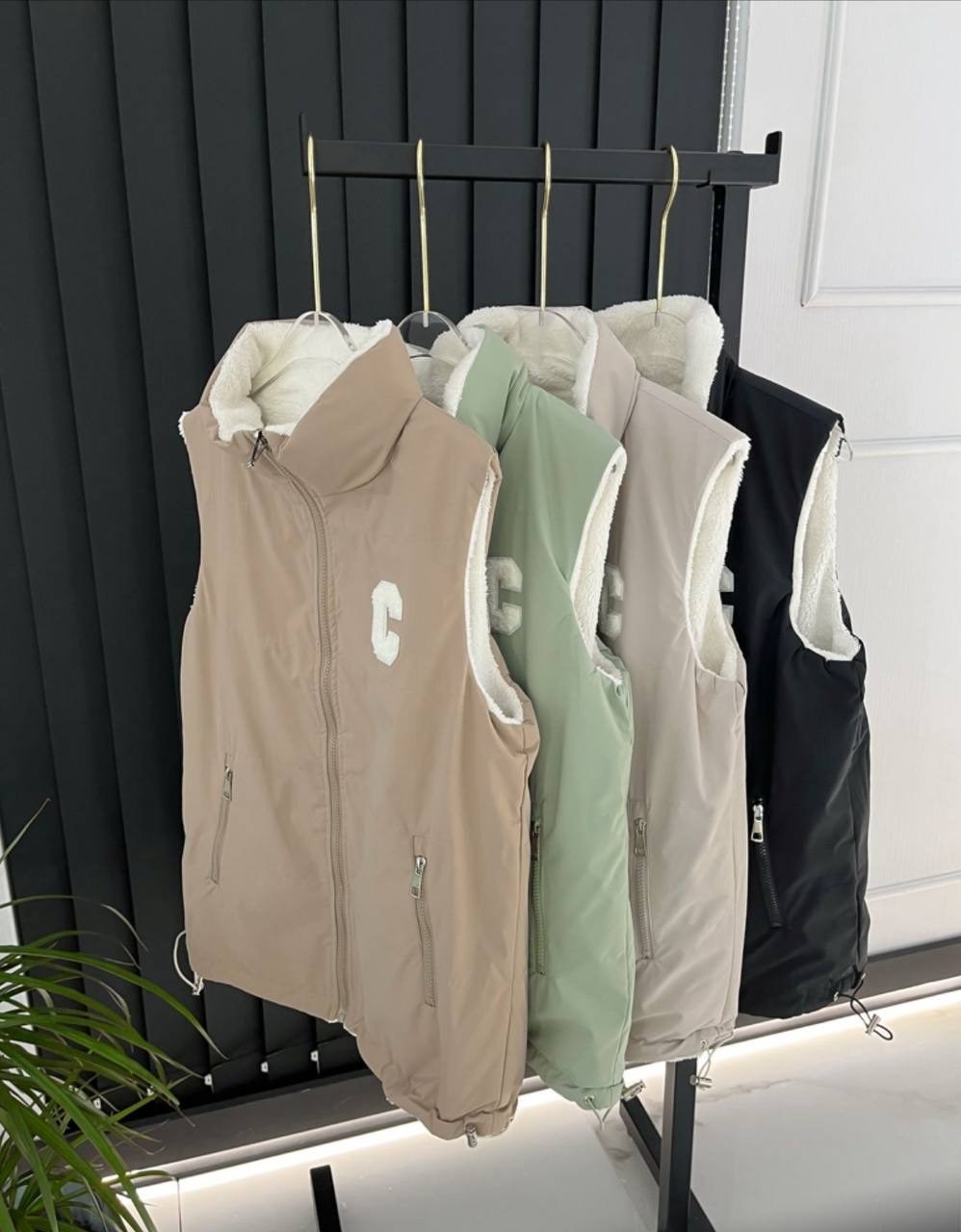 двухсторонняя жилетка женская,жилетка двухсторонняя,женские жилетки,жилет,жилетка