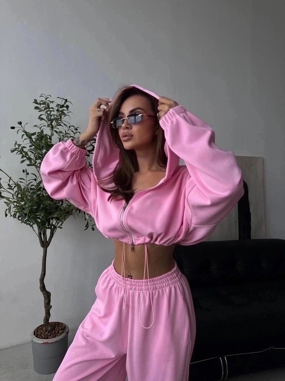 комплект одежды plegie цвет розовый размер 42-46,комплект одежды plegie цвет розовый размер 44-48,костюм велюровый розовый,женский спортивный костюм,костюм велюровый