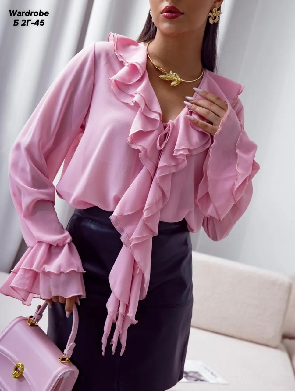 блузка с оборками,блузка элегантная,блузка с рюшами,женская блузка,модная блузка с оборками