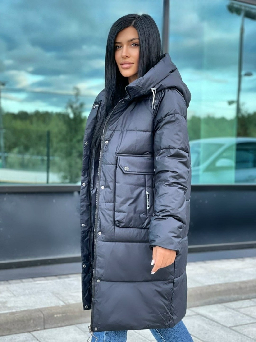 пуховик свободного кроя,куртка женская зимняя,демисезонная куртка,куртка женская,куртки зима удлиненные