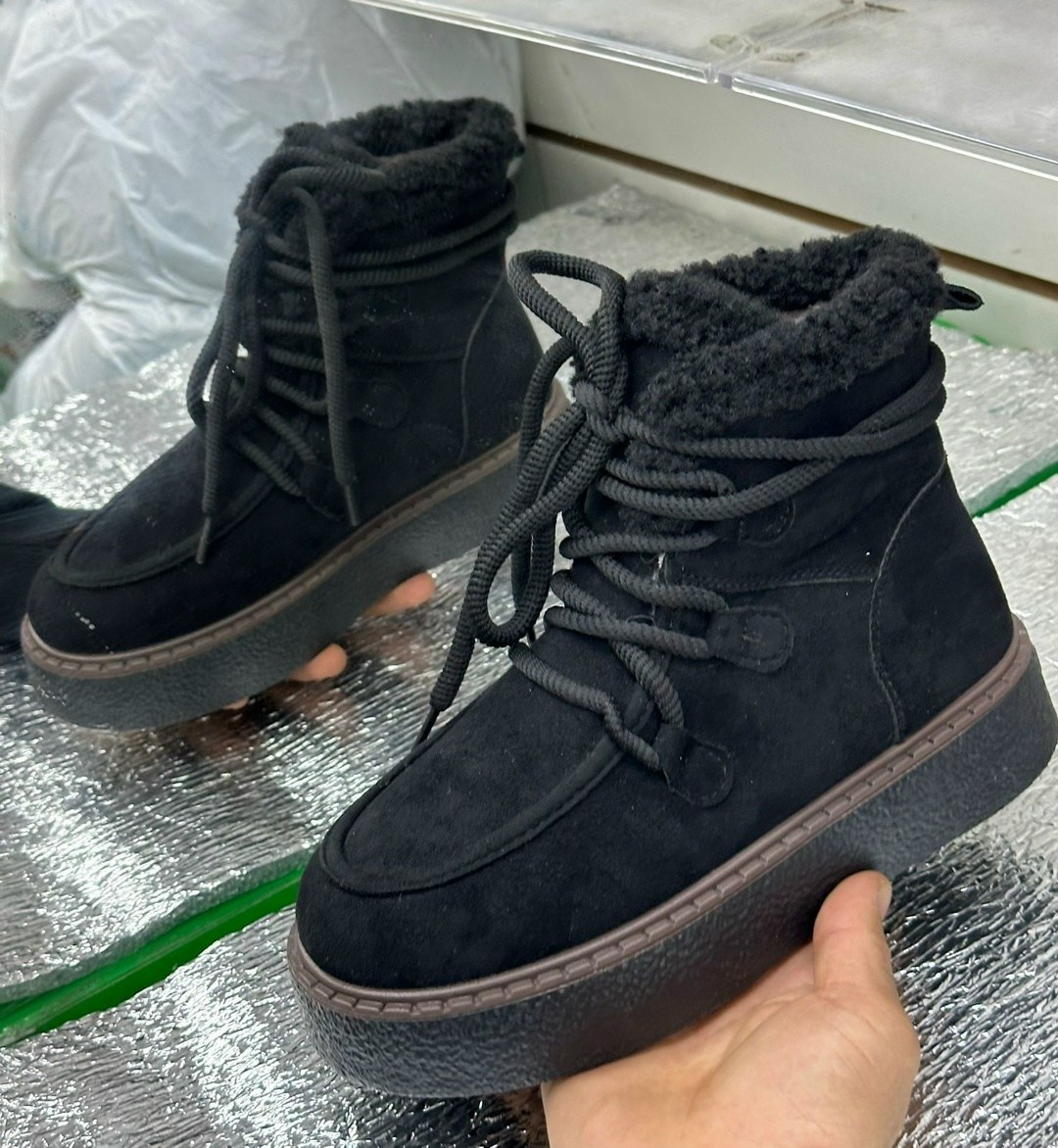 женские зимние ботинки,,зимняя женская , женская,женские зимние угги с шнурками
