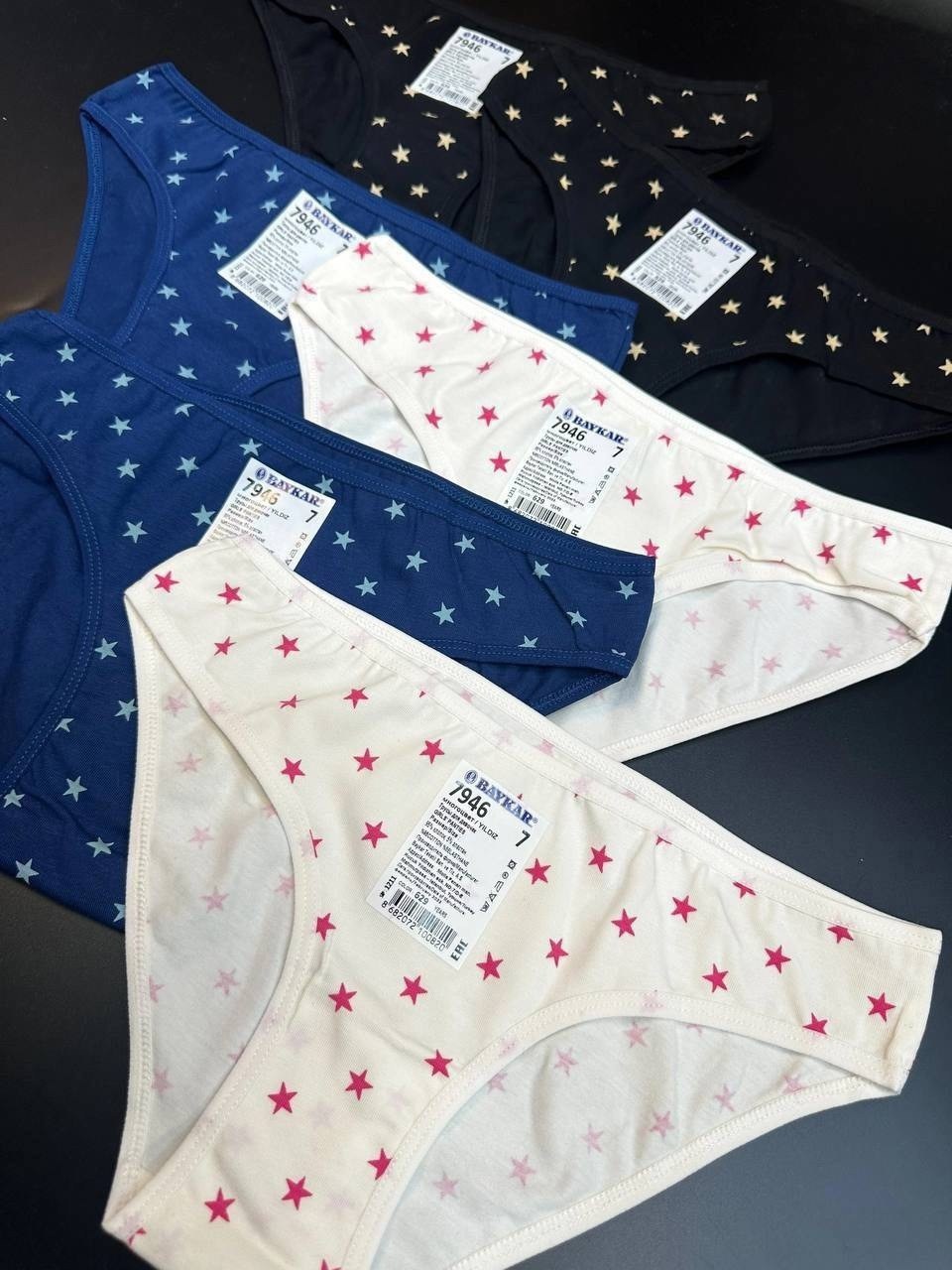 комплект трусов слипы baykar для девочек,трусы для девочек,комплект трусов,комплект трусов слипы baykar,комплект трусов слипы