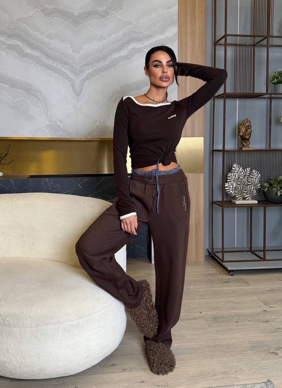 брюки теплые с начесом,брюки из трикотажа,брюки женские,коричневые брюки женские,спортивные женские брюки