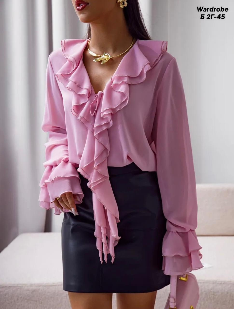 блузка с оборками,блузка элегантная,блузка с рюшами,женская блузка,модная блузка с оборками