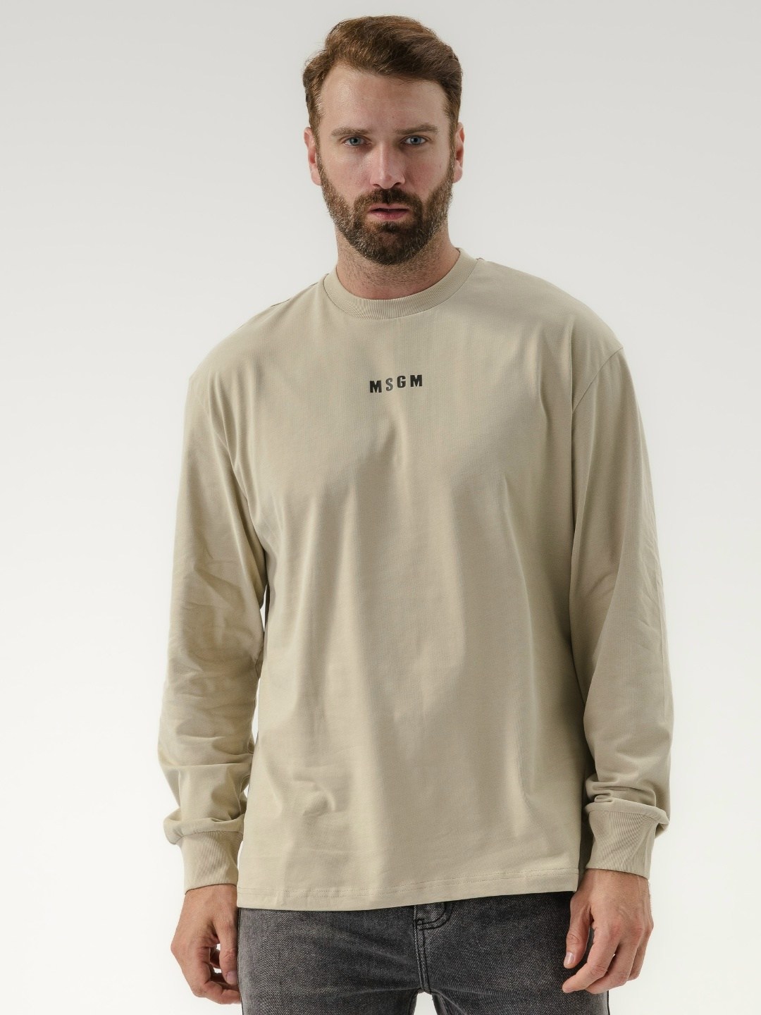 мужские свитшоты,бежевый лонгслив,лонгслив,лонгслив мужской,джемпера мужские