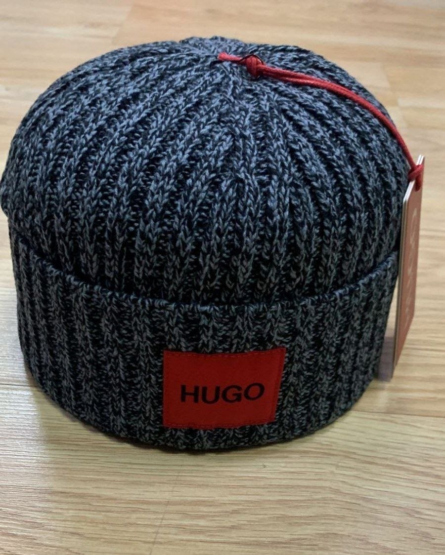 шапка бини унисекс hugo boss 50435708 dark blue,шапка hugo boss,шапка hugo,шапка hugo boss т.синий,мужская шапка hugo boss