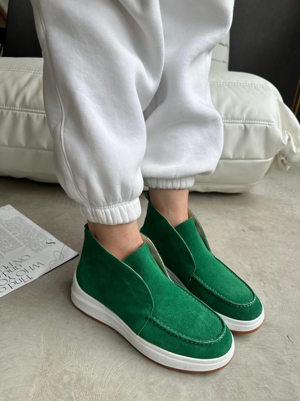 ,замшевые лоферы,лоферы женские замшевые,зеленые лоферы, женская