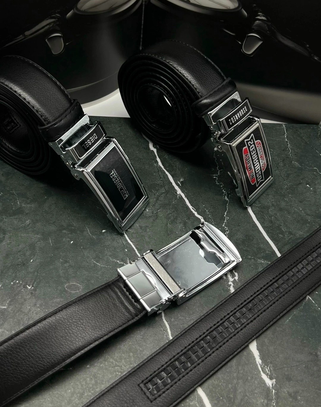 ремень dsquared,ремень кожаный,мужские ремни,ремень новый, натуральная кожа, фирма dsquared,мужской ремень с автоматической пряжкой