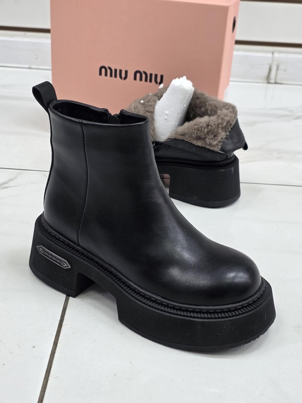 ,челси зимние miu miu premiumshoes,челси зимние miu miu,ботинки женские,ботинки женские зимние челси