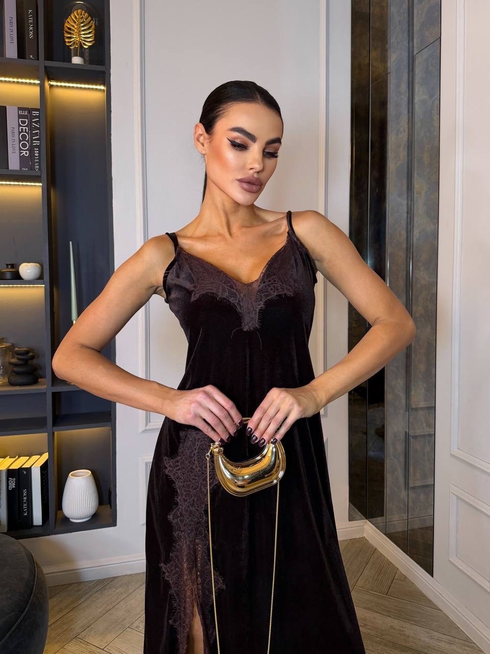 бархатное платье,платье бархатное вечернее на бретельках inicio,платье велюр,платье,стильное платье