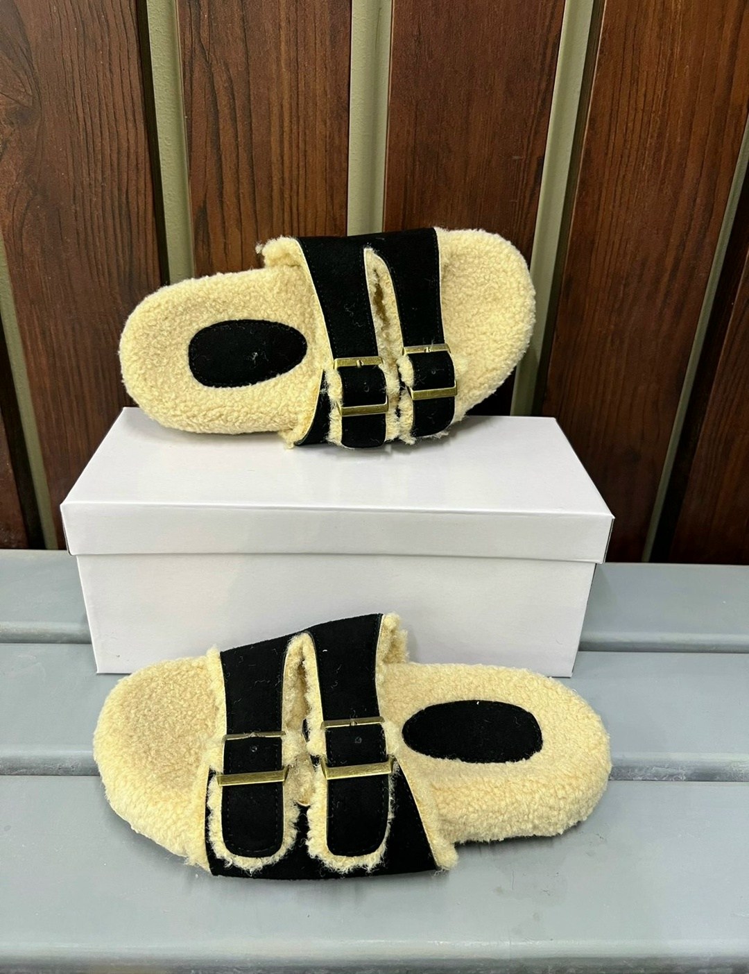 женские шлепанцы,шлепанцы эрмес,тапочки hermes,модные тапочки,меховые тапочки