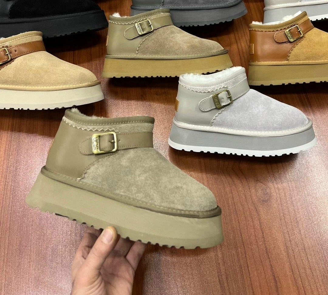 ,угги женские,женские угги ugg,ugg угги,классические утолщенные женские зимние ботинки из пуха 2025 года с пряжкой на ремне