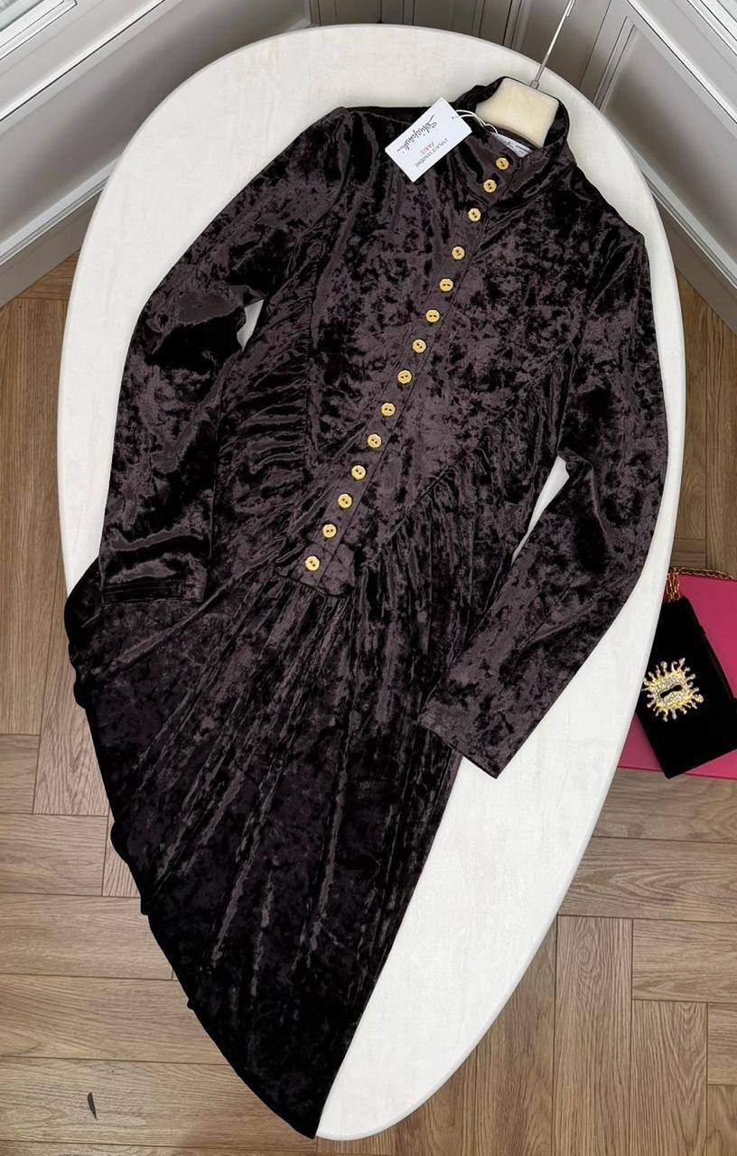 платье бархатное,zuoman женское осенне зимнее элегантное платье бархатное festa,вельветовое платье с воротником,платье с пуговицами,элегантное бархатное женское платье с воротником-стойкой