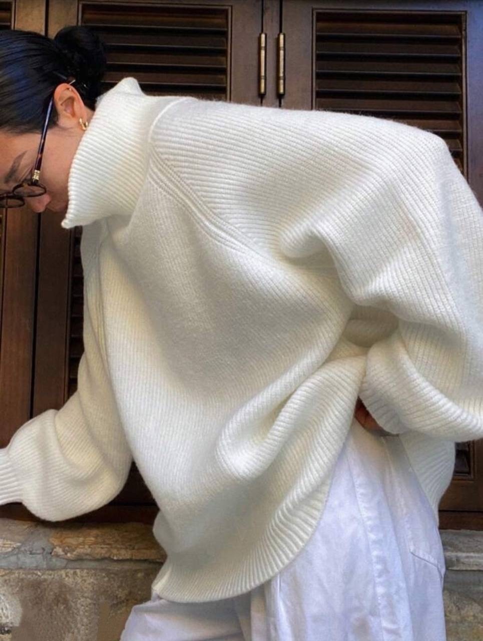 свитера женские,свитер,свитер с горлом,свитер с высоким воротом,свободный свитер