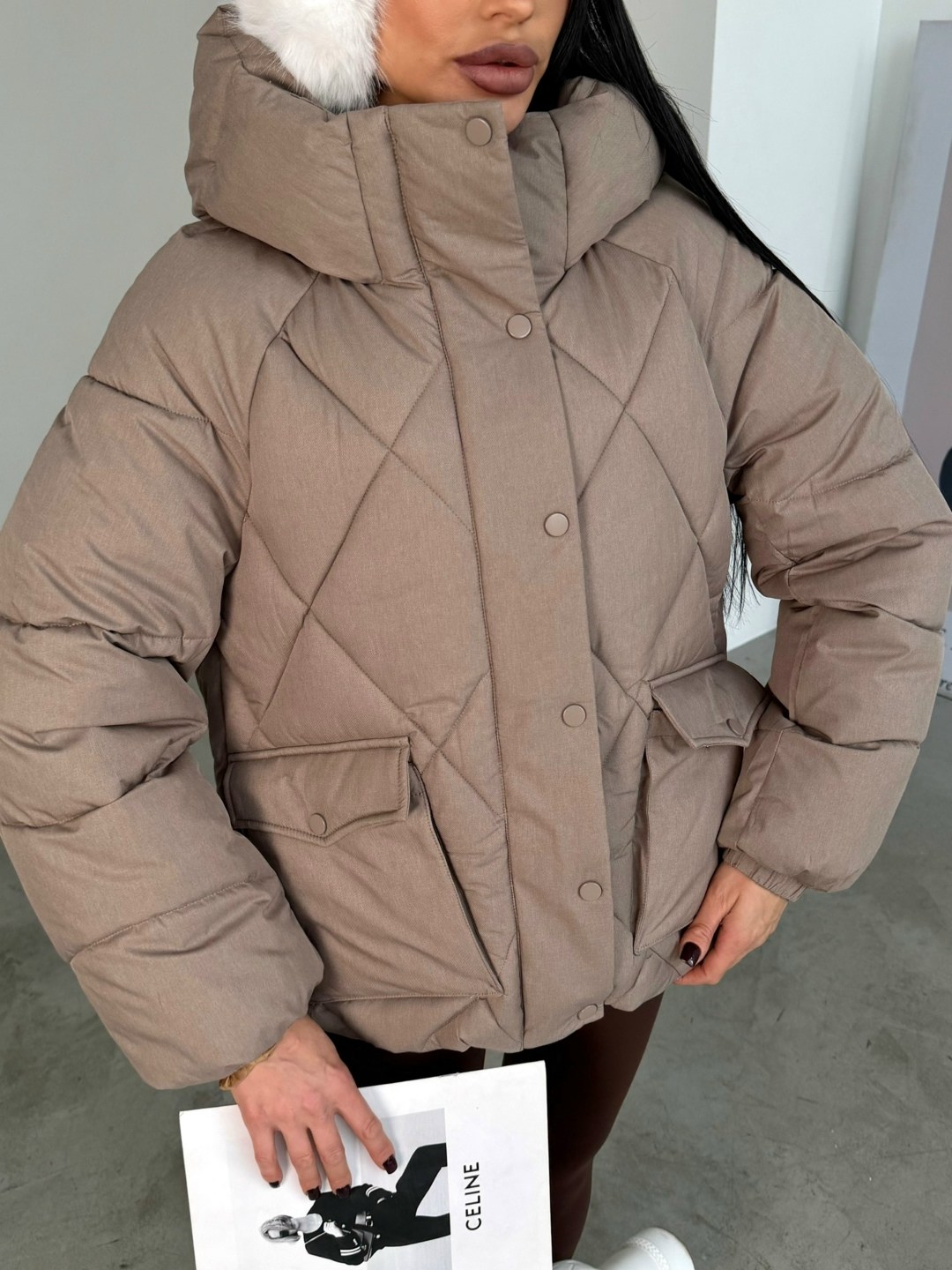 демисезонная куртка,куртка женская,куртка женская голубая,куртка зимняя оверсайз с капюшоном by button,куртка оверсайз