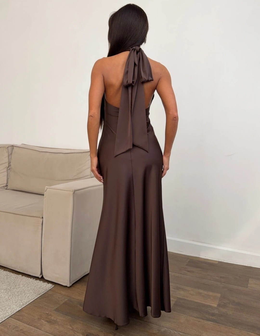 платье атласное,вечерние платья,платье,платье стильное,платье коричневое