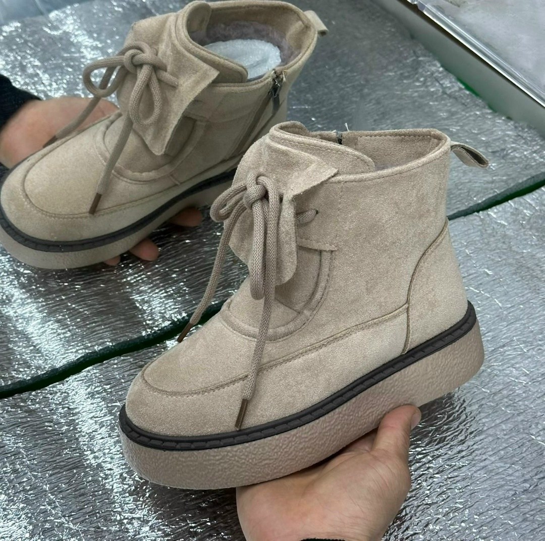 женские зимние ботинки,,зимняя женская , женская,женские зимние угги с шнурками