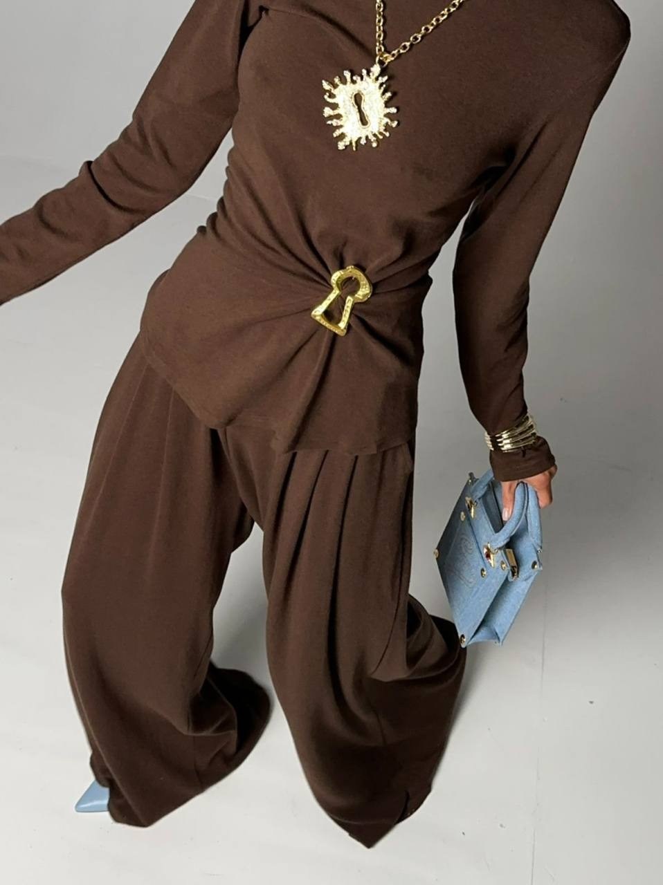 костюм с брюками палаццо,женский костюм,женский костюм с брюками палаццо,костюм трикотажный