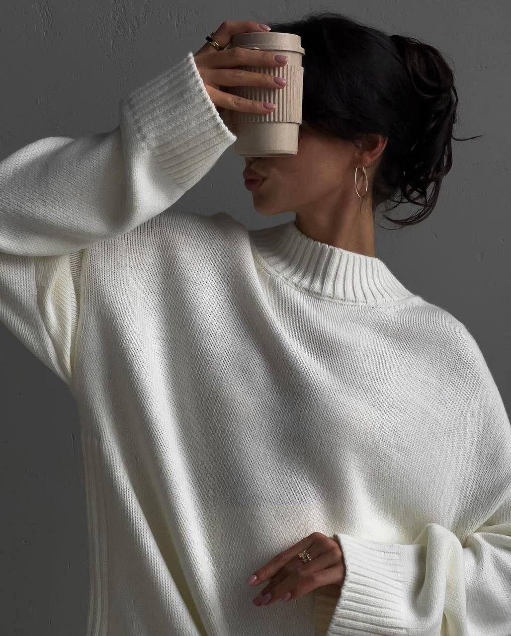 свитер оверсайз зимний,cвитер вязаный оверсайз,свитер оверсайз модные свитеры,свитер oversize теплый,свитер оверсайз вязаный aron store цвет оранжевый