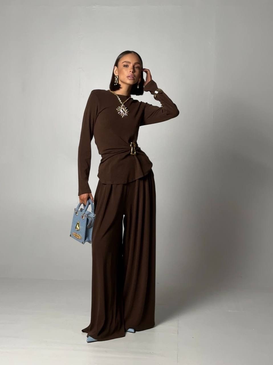 костюм с брюками палаццо,женский костюм с брюками палаццо,брючные женские костюмы,женский костюм с брюками,костюм трикотажный