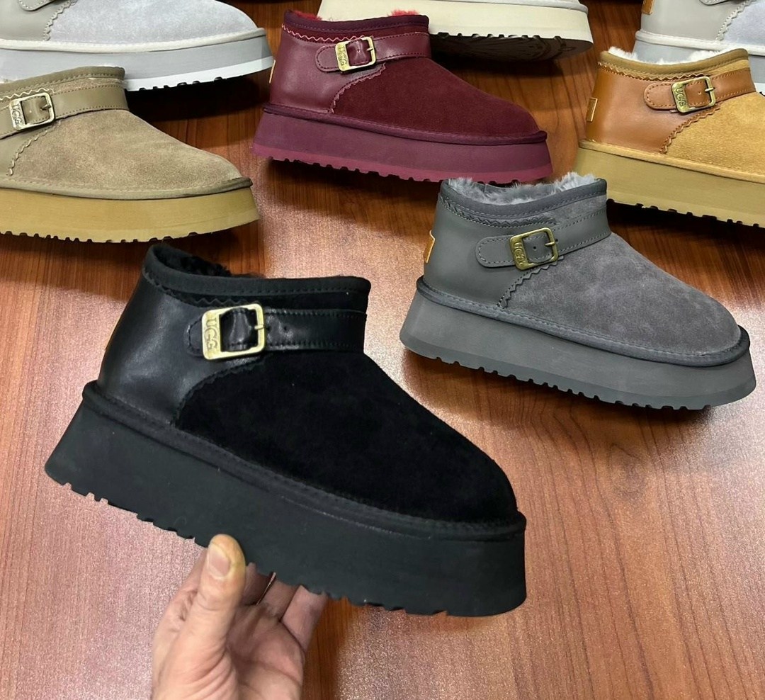 ,угги женские,женские угги ugg,ugg угги,классические утолщенные женские зимние ботинки из пуха 2025 года с пряжкой на ремне