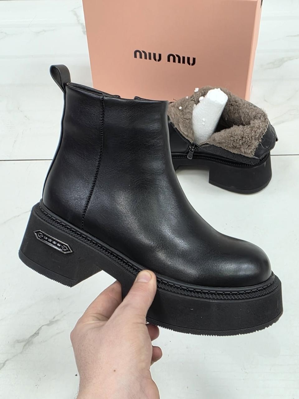 ,челси зимние miu miu premiumshoes,челси зимние miu miu,ботинки женские,ботинки женские зимние челси
