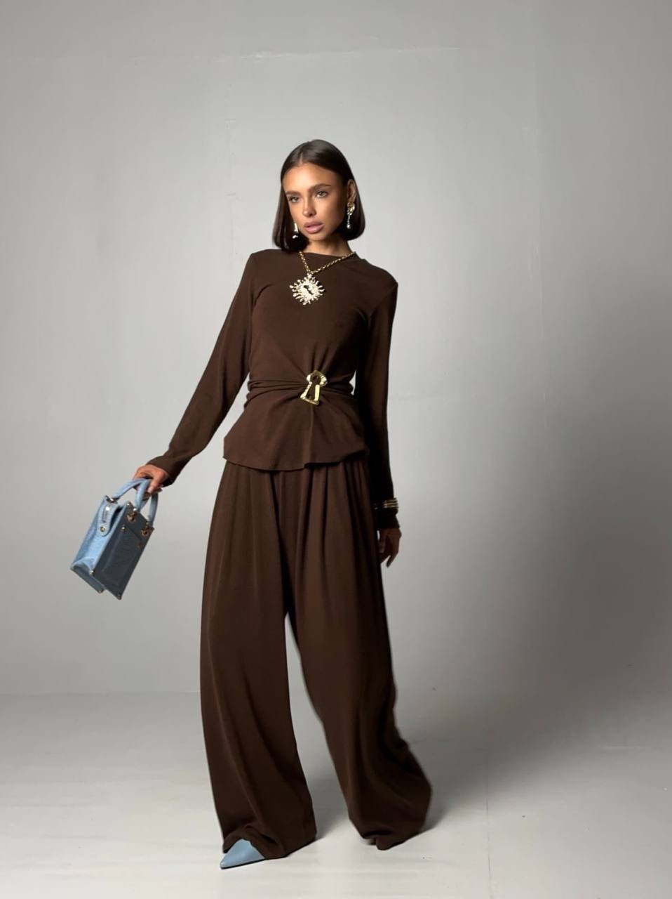 костюм с брюками палаццо,женский костюм с брюками палаццо,брючные женские костюмы,женский костюм с брюками,костюм трикотажный