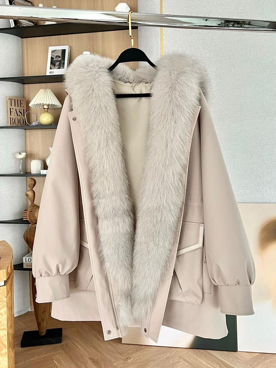 куртка с мехом,куртка женская,стильная куртка,зимняя одежда,парка с мехом