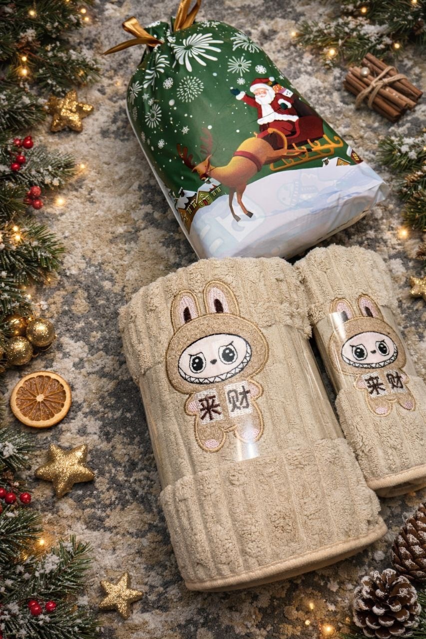 полотенец набор,полотенца подарочная,детские полотенца,полотенца для ванной,полотенца с зайчиками из микрофибры