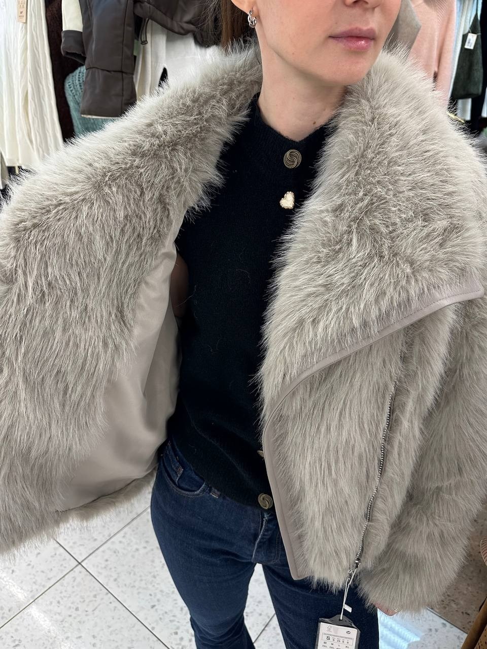 шубка,шуба короткая,женская шуба,дубленка меховая полушубок зимняя оверсайз zhukova lux