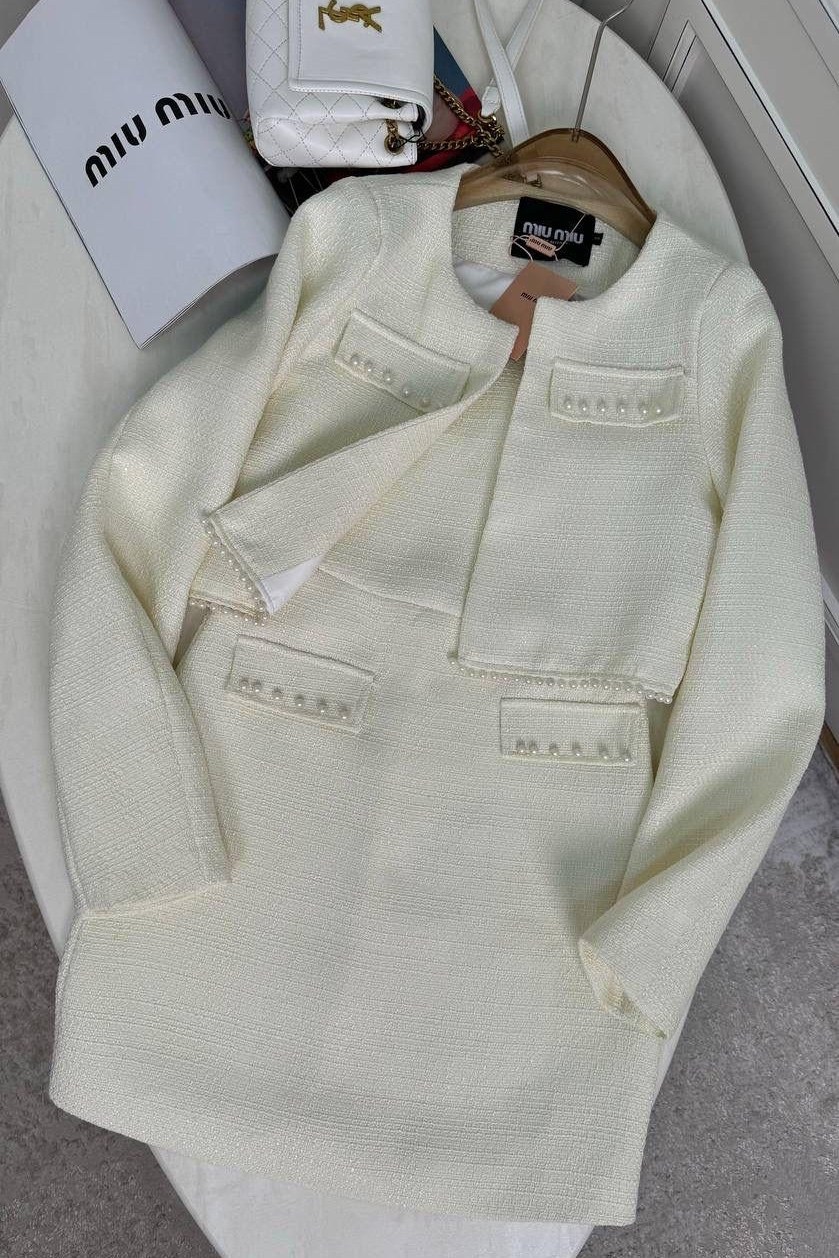 твидовый костюм,твидовый костюм юбка и жакет,твидовый костюм с юбкой,твидовый костюм юбка и укороченный жакет,твидовый костюм lichi