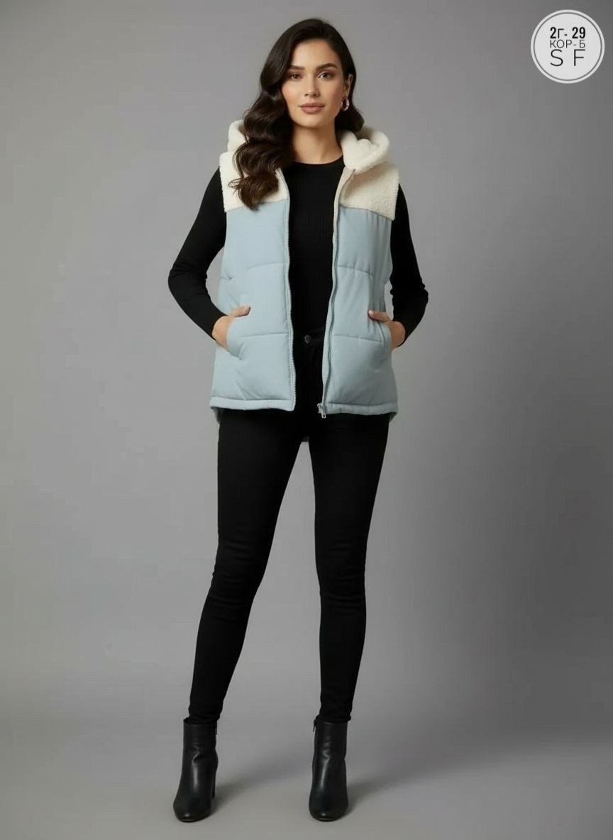 жилет утепленная,женский утепленный жилет,жилет женский,жилетка женская утепленная,жилетка с капюшоном