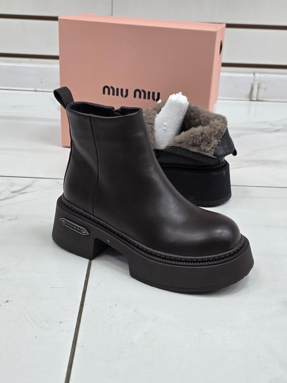 ,челси зимние miu miu premiumshoes,челси зимние miu miu,ботинки женские,ботинки женские зимние челси