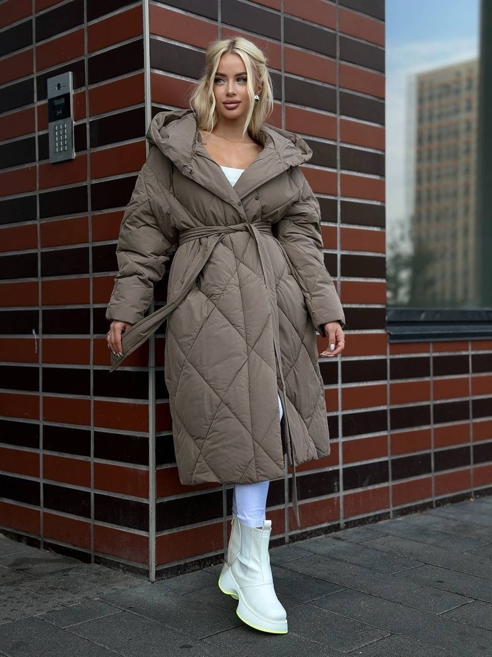демисезонный пуховик,удлиненный пуховик,куртка удлиненная,пальто на синтепоне,куртка удлиненная с поясом
