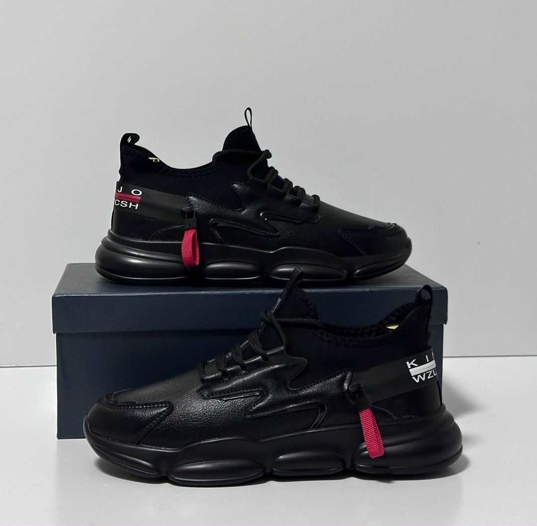 кроссовки мужские кожаные,,черные кроссовки,мужские кроссовки,кроссовка мужской