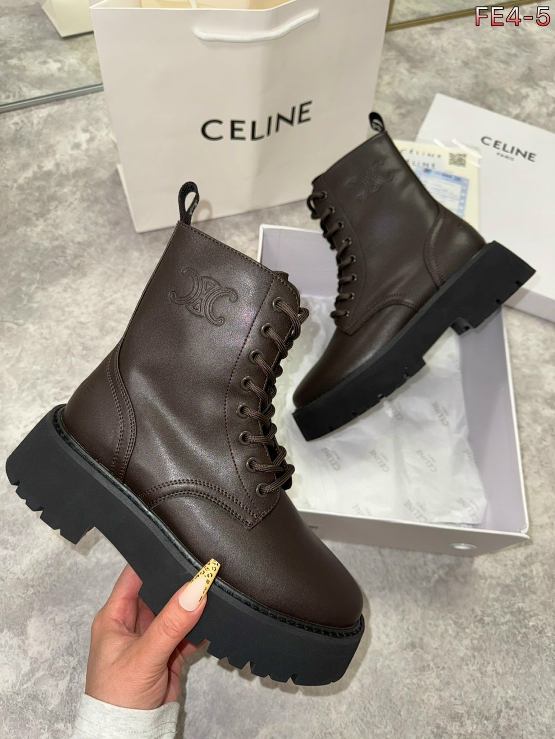 ботинки celine женские,celine ботинки,ботинки celine женские на шнуровке,celine женские кожаные ботинки premium,ботинки celine 2025