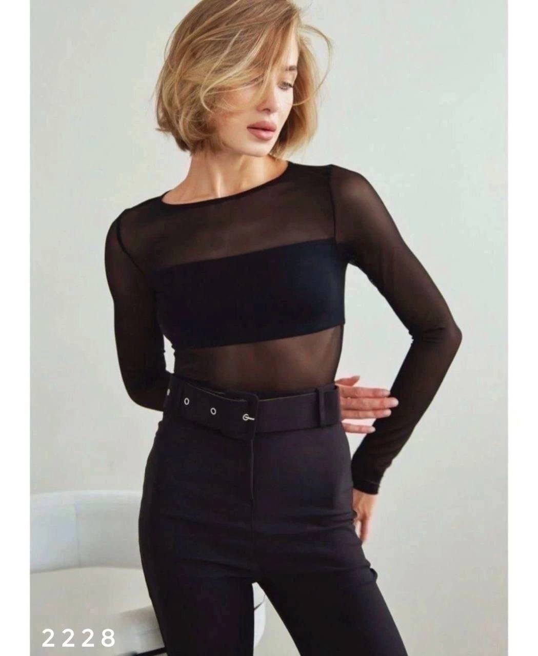 одежда для женщин,женские костюмы,женской одежды,водолазка прозрачная сетка,укороченый рашгард из эластичной сетки с длинным рукавом eazysway черный