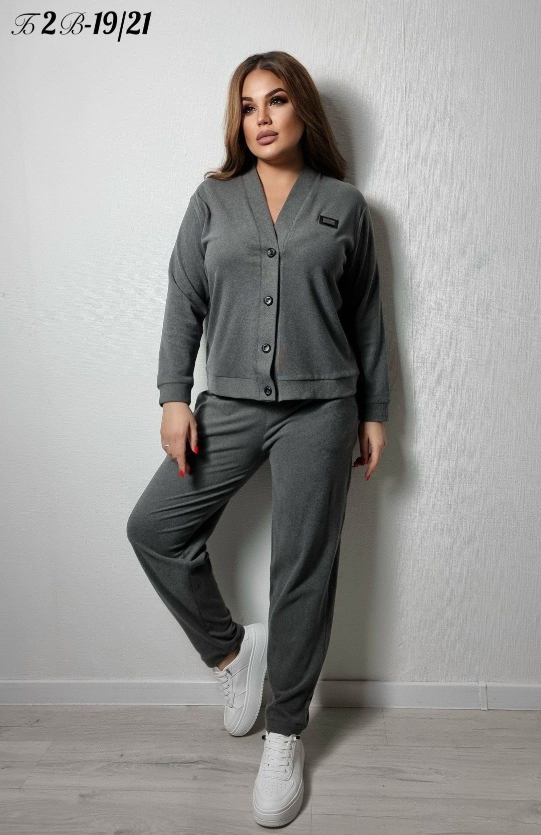 костюм брючный vilena 1053 серый,костюм женский брючный трикотажный,женские брючные костюмы,стильные костюмы,костюм с брюками