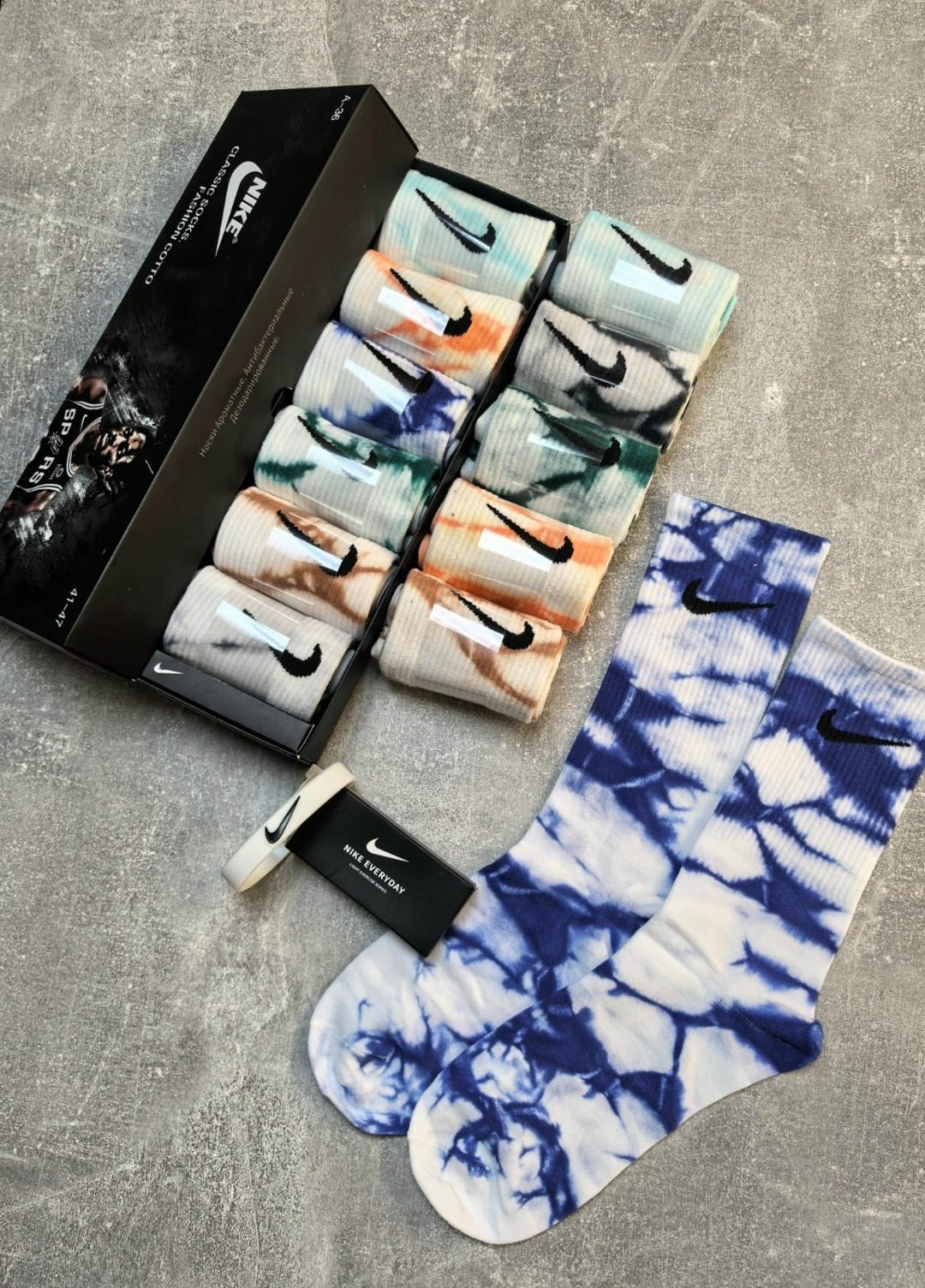 комплект носков nike,носки nike набор 3 пары в коробке,мужские носки nike,носки мужские,носки мужские набор
