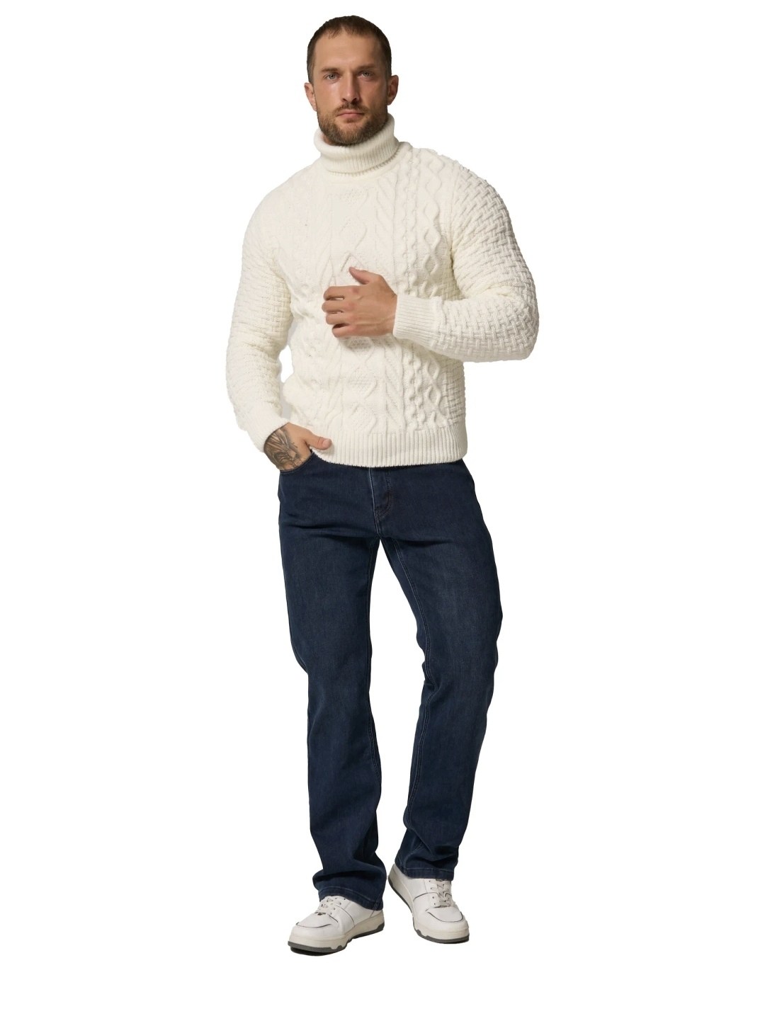 мужской джемпер,мужской свитер,свитер с горлом,белый свитер мужской,белый мужской пуловер