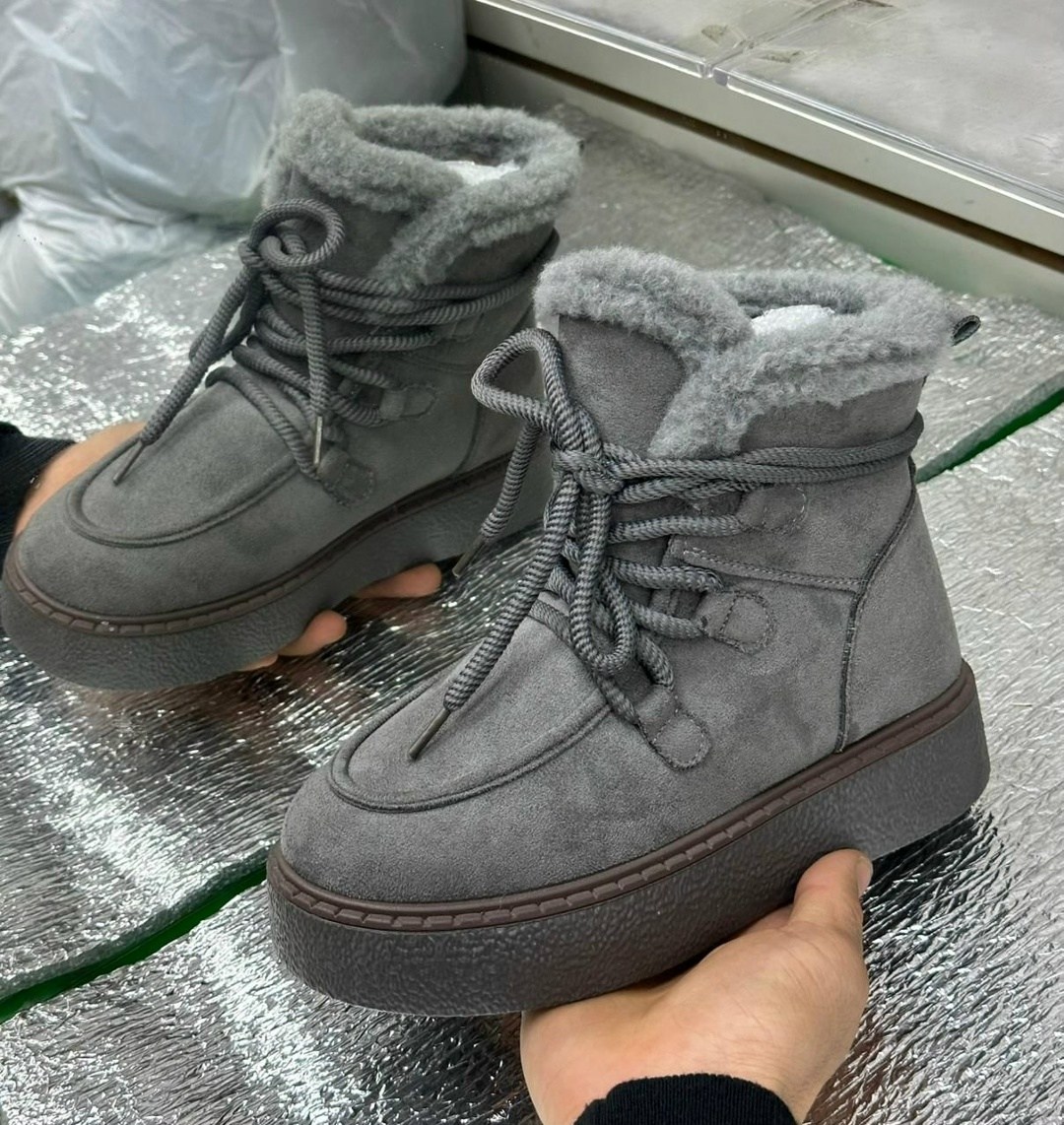 женские зимние ботинки,,зимняя женская , женская,женские зимние угги с шнурками