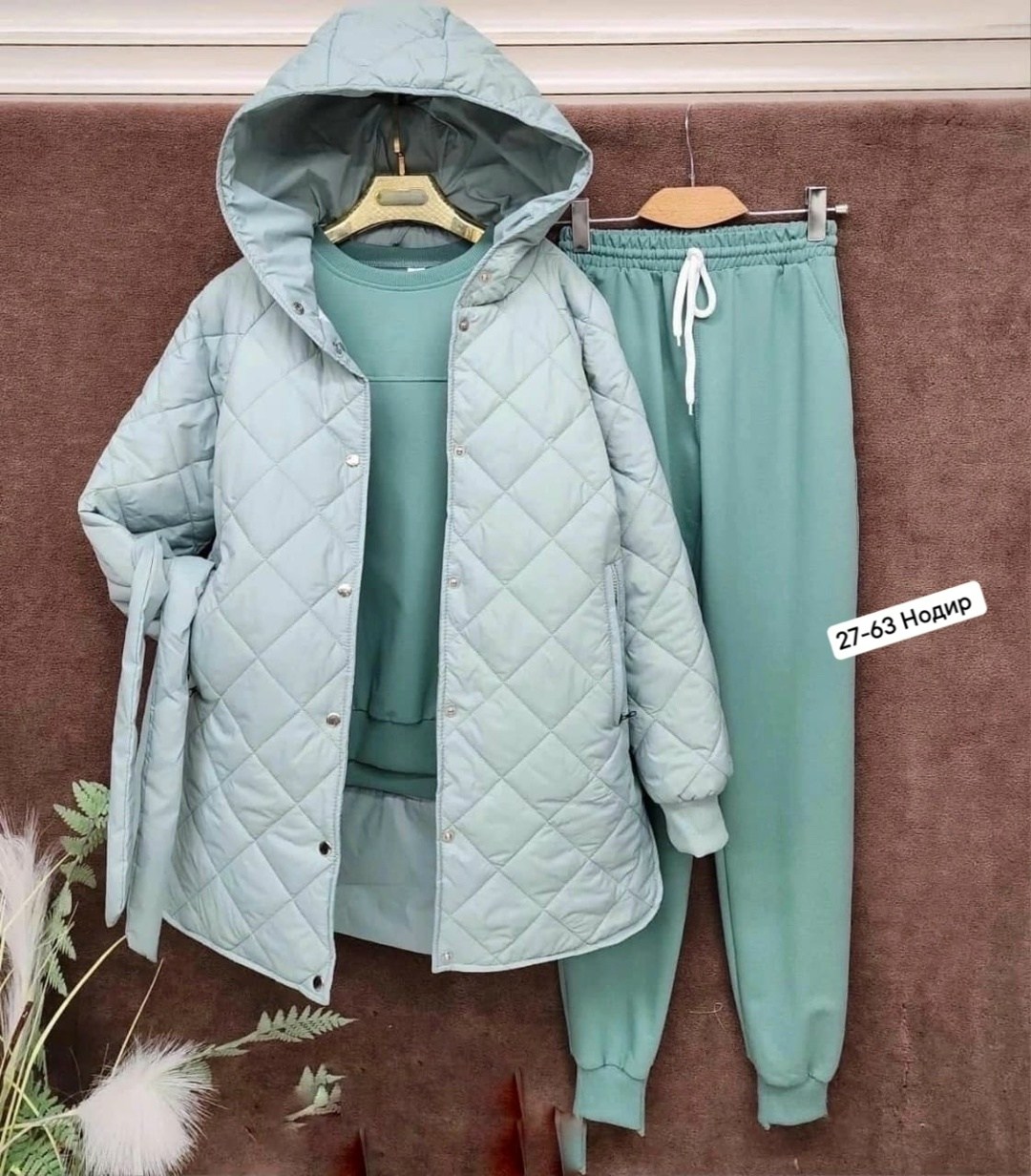 костюм женский на флисе,костюм тройка с курткой,костюм теплый на флисе,костюм на флисе,костюм женский тройка