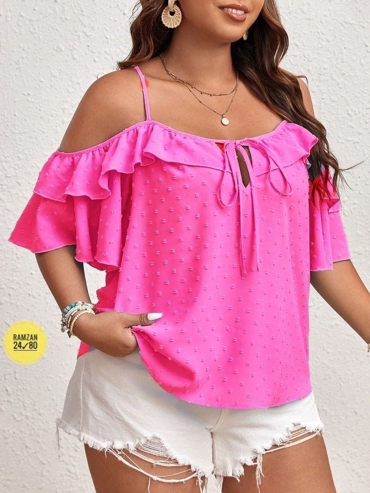 блуза с открытыми плечами,шифоновая блузка,блузка с открытыми плечами,повседневная блуза,женской одежды