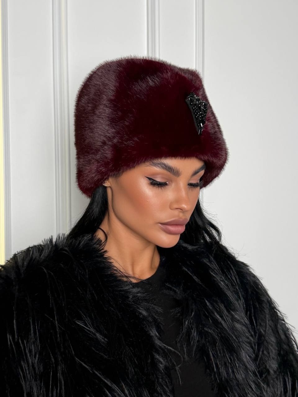 меховая шапка,шапка женская меховая,шапка женская,стильная шапка,женские меховые